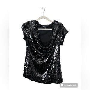 Black sequin dressy shirt by I.N.C.